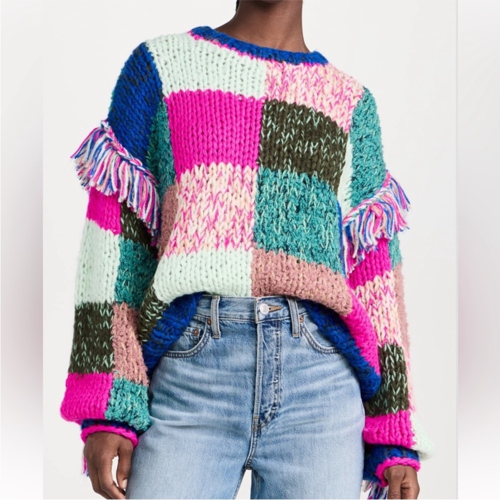 Scotch & Soda Multicolor Patchwork Sweater S/M - image 1